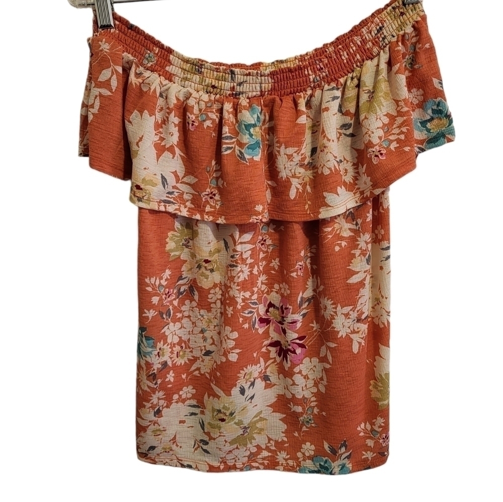 Floral 'Off' the Shoulder Top by LC Lauren Conrad (Size M)